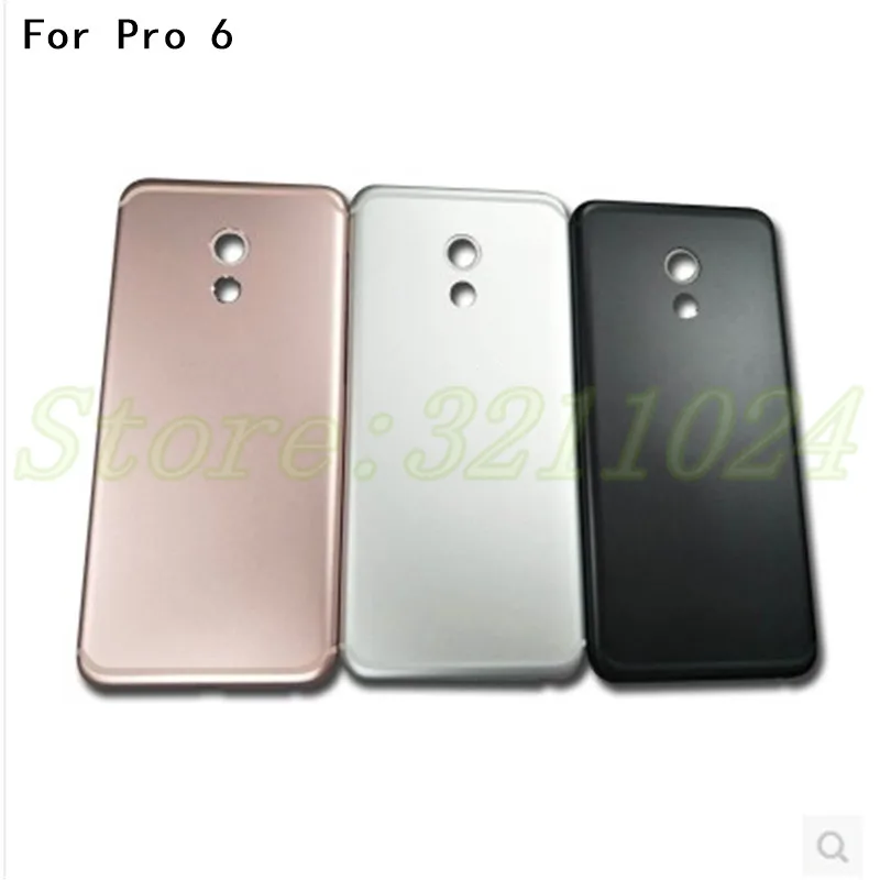 

Original New Battery Door Back Cover Housing Case For MEIZU PRO 6 5.2 Inch with logo without Power Volume Buttons No Flash Lens