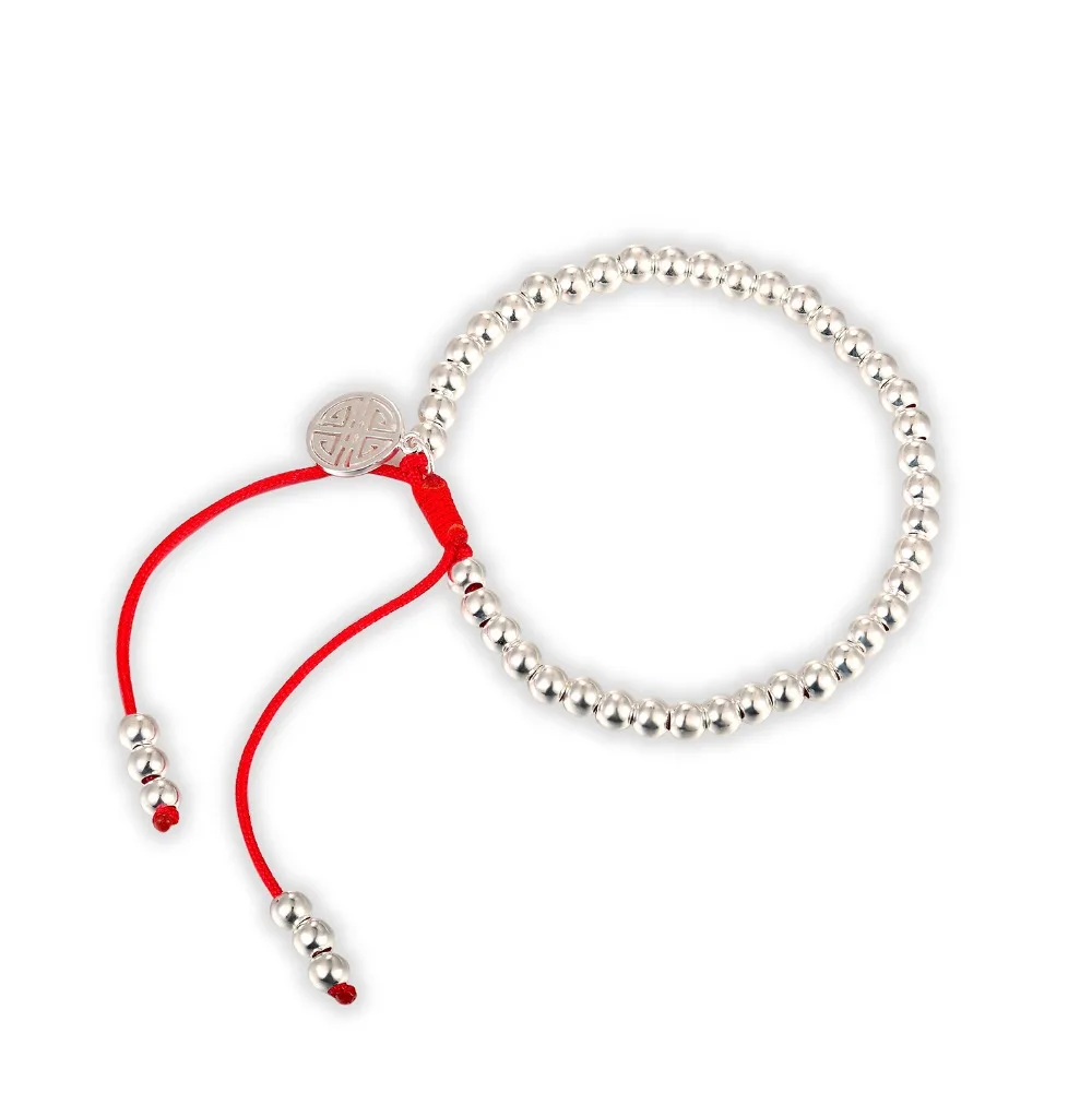 LKO New Popular S925 Sterling Silver Lucky Red Rope Bracelet For Man&Women Female Bracelet Free Shipping Best Gift For Girl - Image 5