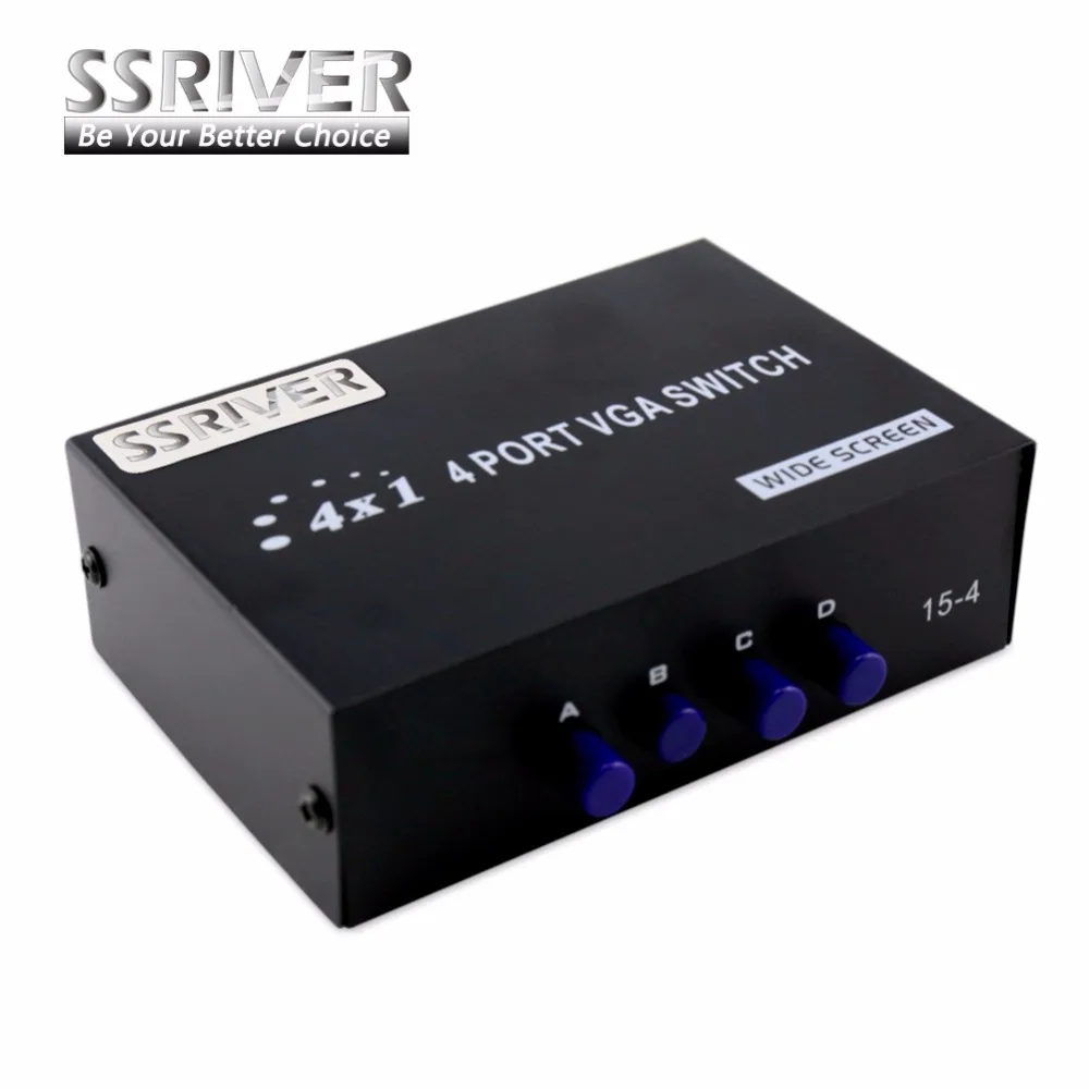 Ssriver VGA 4 в 1 из switch (4 хостов Дисплей) способ коммутатор видео переключатель для