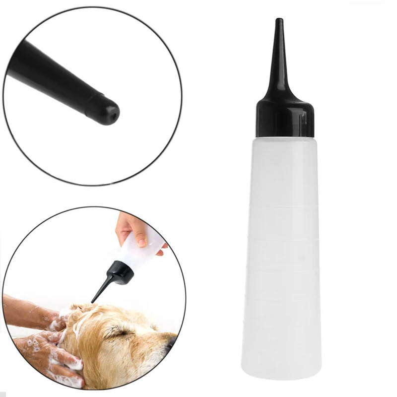 

240ML Diluted Shampoo Bottle with Dog Shampoo Scale Pet Dog Bath Brush Dilution Ratio Bottle Pet Supplies Sinks for Salon
