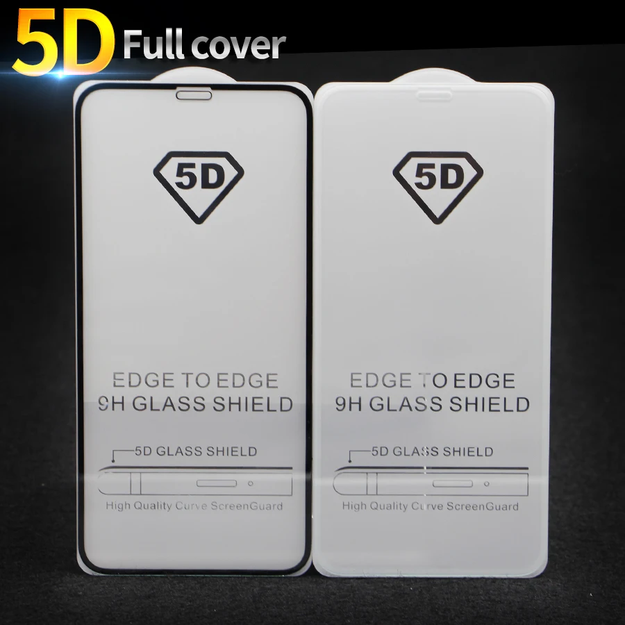 5D Full Cover Edge Tempered Glass Screen Protector...