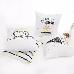 Merry Рождественская наволочка для подушки Чехлы для мангала Navidad Рождество украшения дома с новым годом 2019 2019
