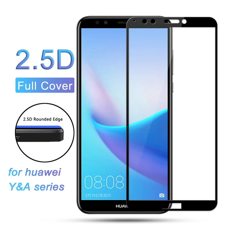 Закаленное стекло для Huawei y6 prime 2018 Защита экрана Y7 Y9 Y3 P smart P20 pro lite P10 plus p10 Honor 10