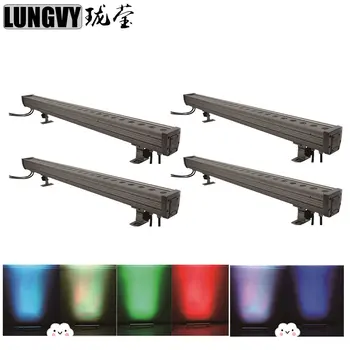 

Free Shipping 4pcs/Lot 24x3w 3in1 Professional Lighting LED Wall Washer Led Bar RGB Light Stage Led Light Party