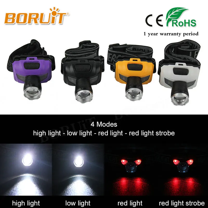 Diszipliniert Boruit Hohe Qualität 4 Modi Scheinwerfer Wasserdicht Led Scheinwerfer Taschenlampe Rot Licht Kopf Lampe Taschenlampe Licht Camping Jagd Angeln Scheinwerfer