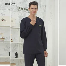 Против морщин медицинская хирургическая одежда с длинным рукавом Униформа стоматологическая клиника салон красоты комбинезоны антистатические