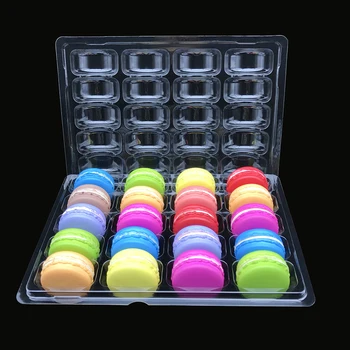

Transhome Cupcake Stand 20/35/48/50 Holes Macaron Box PVC Packaging Box Macarons Display Tray Wedding Decoration Birthday Party