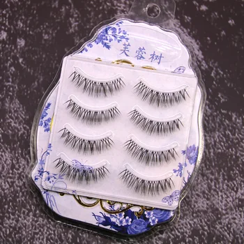 

Asian girls' eyelashes nude makeup natural false eyelashes Natural Long Fake Eyelashes Handmade Makeup Tools Accessories