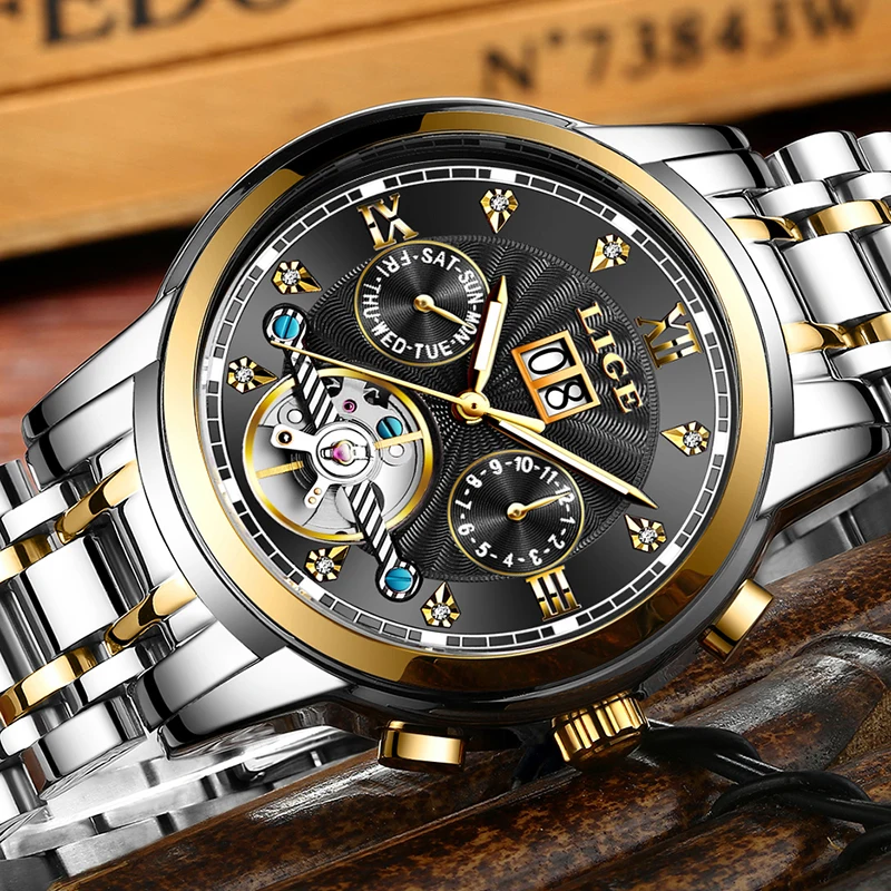 ييج الماركات الرجال التلقائي الميكانيكية توربيون ووتش الأزياء الفاخرة الفولاذ المقاوم للصدأ الساعات الرياضية رجل ساعة Relogio Masculino ييج الماركات الرجال التلقائي الميكانيكية توربيون ووتش الأزياء الفاخرة الفولاذ المقاوم للصدأ الساعات الرياضية رجل ساعة Relogio Masculino