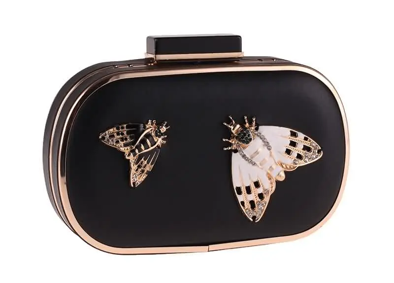 LUXY MOON вечерняя сумочка; BS010 бриллиантовый жемчуг бисером насекомых клатч для Для женщин кошелек свадебная сумочка кошелек сумка белый ZD817