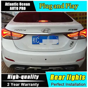 

Car Styling for Hyundai Elantra Taillights Korea Design for New Elantra MD Tail Lamp Rear Lamp Fog Light DRL+Brake+Park+Signal