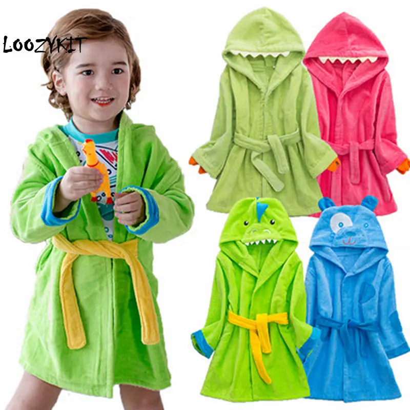 

Loozykit Children Bath Towel Newborn Blankets Hooded Cloak Pajamas Coat Kids Beach Boys Girls Swimming Bath Towel Shower Robe