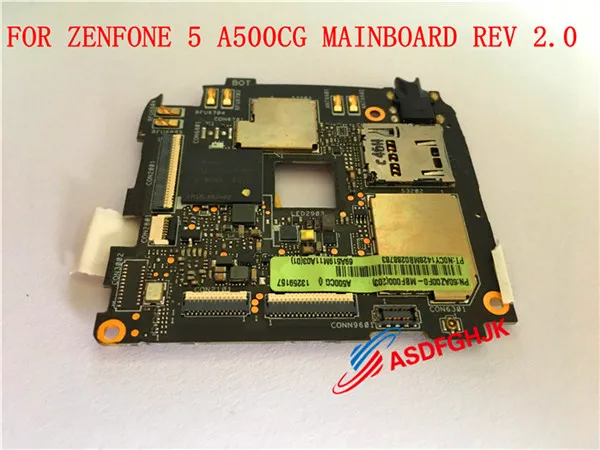  Original  For Asus ZenFone 5 A500CG Motherboard WITH Z2580 CPU AND 1GB RAM 16GB ROM fully tested
