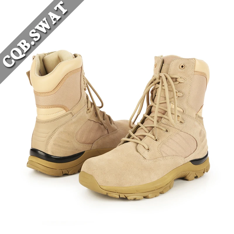 

CQB.SWAT Army Boots Mens Tactical Police Military High Quality Leather Boot ZD-083