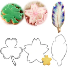 1 шт. листья цветы металлические печенья резак формочки для печенья Кондитерские изделия, печенье Форма помадка кекс принадлежности для приготовления кондитерских изделий reposteria