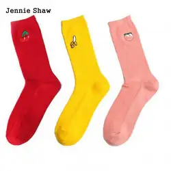 Женские летние средний высокий трубки прекрасный хлопковые носки Для женщин Kawaii
