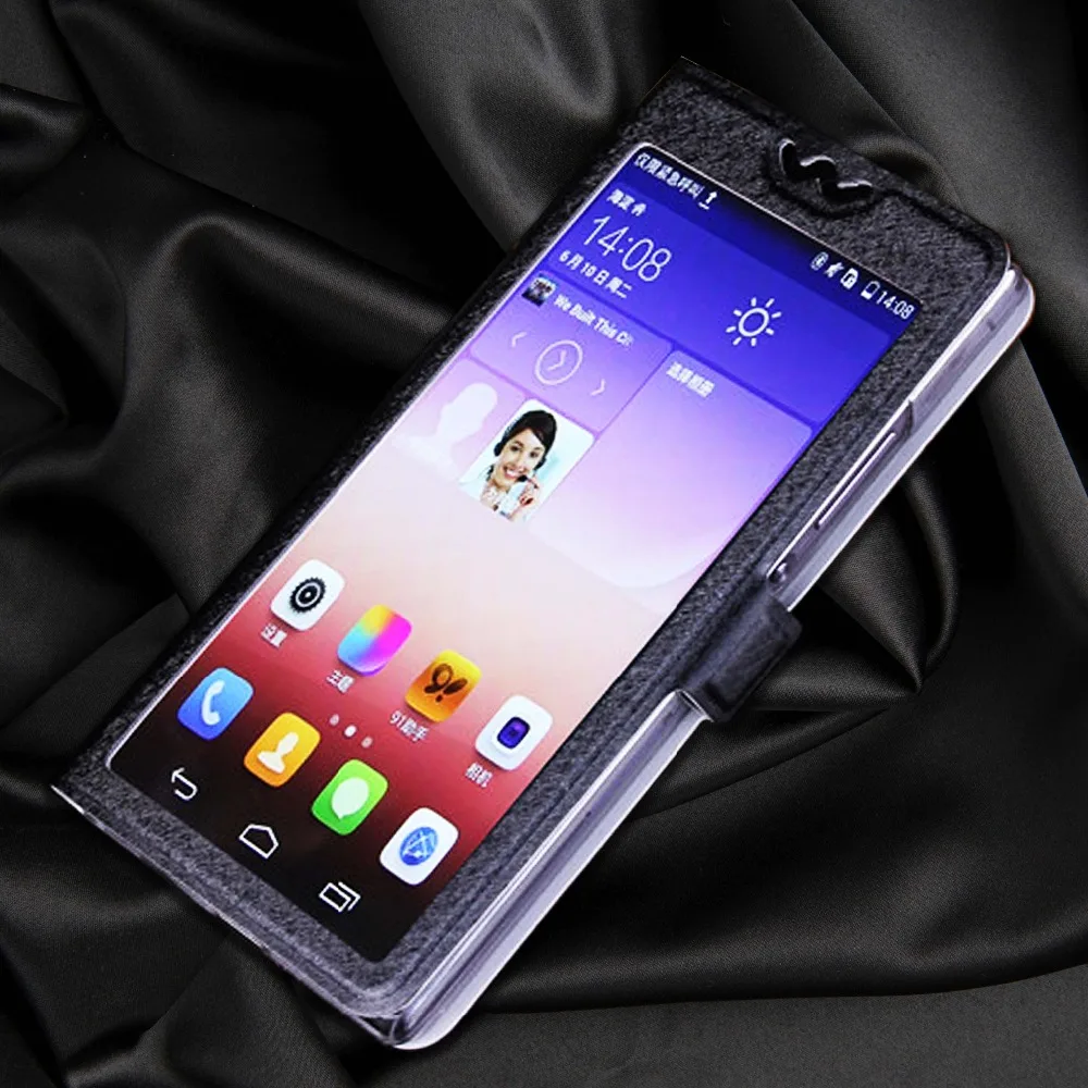 

Luxury Transparent Flip Cover With Window Case For WIKO Lenny 2 3 Max 4 Plus 5 lenny5 lenny2 Lenny 4plus lenny3 Phone Bag Case