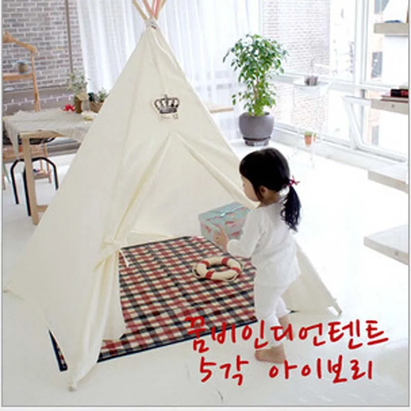 Рождественские палатки teepee хлопок детская палатка крытый Кукольный дом игровой домик открытый праздник подарки для детей