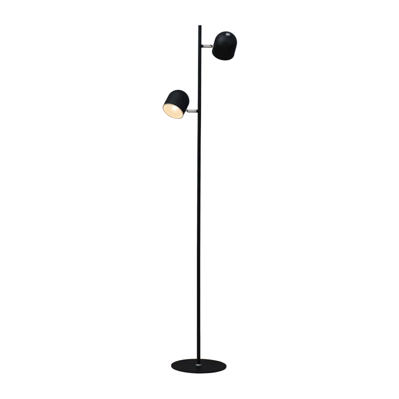 

Double Head Floor Lamp Touch Dimming Lustre Nordic Simple Modern Creative Vertical LED for Living Room Bedroom Reading Decor