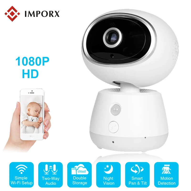 

1080P Mini IP Camera Wireless WiFi Home Security Network Camera Surveillance HD 2MP Night Vision CCTV Baby Monitor P2P IP Camara