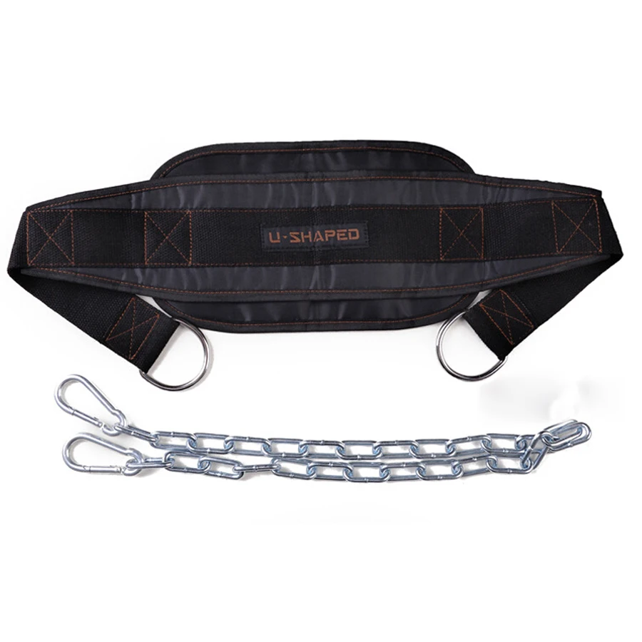 Home Fitness Exercise Drop Shipping Dip Belt Weight Lifting Gym Body Waist Strength Training Power Building Chain Pull Up