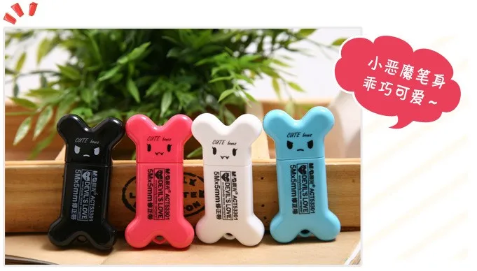 Livre o Navio! Lote Diabo Série Correction Tape - Correção Estudante Papelaria Criativa 1 = 24 Pc! 2 creative correcting tape