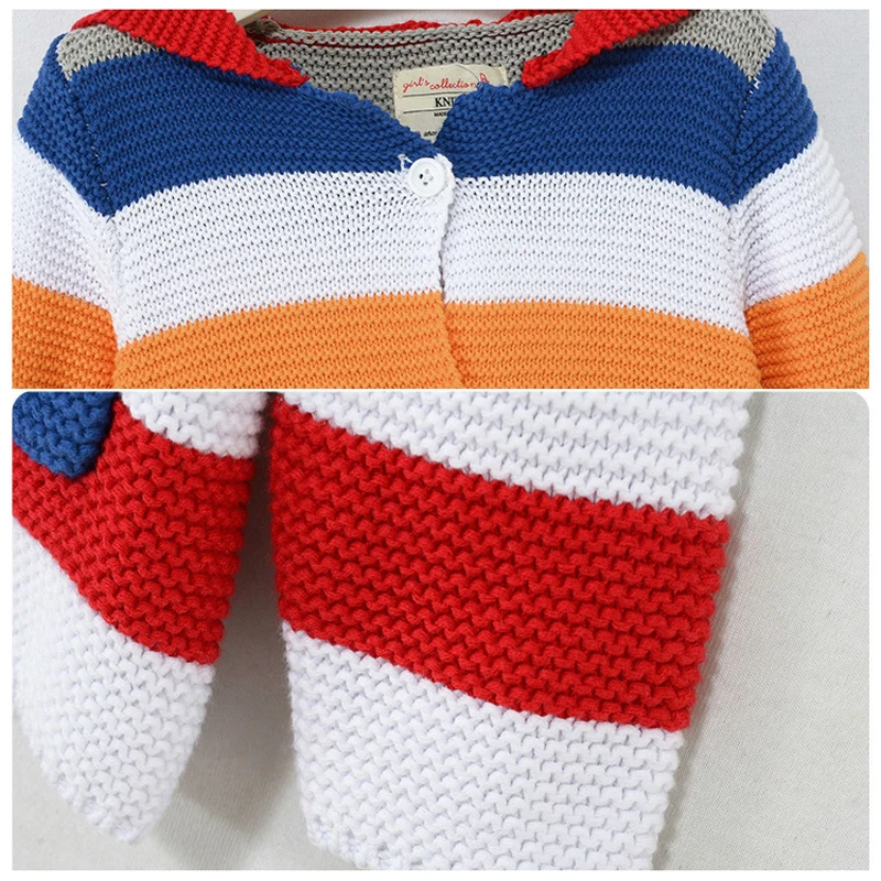 Осенне зимний теплый кардиган с длинным рукавом для девочек 2 10 лет|sweater long|sweater