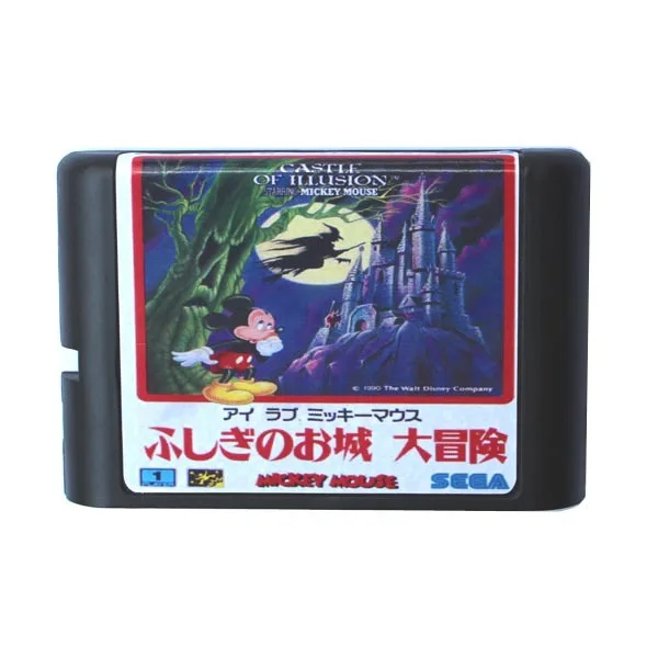 

Sega MD game card - Castle of Illusion for 16 bit Sega MD game Cartridge Megadrive Genesis system