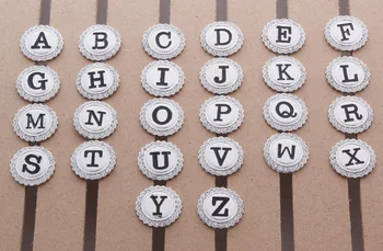 

26pcs/lot Rhinestone Alphabet A-Z Fashion Elegant 18mm Metal Ginger Snap Button Charms For Diy Snap Button Bracelet Jewelry