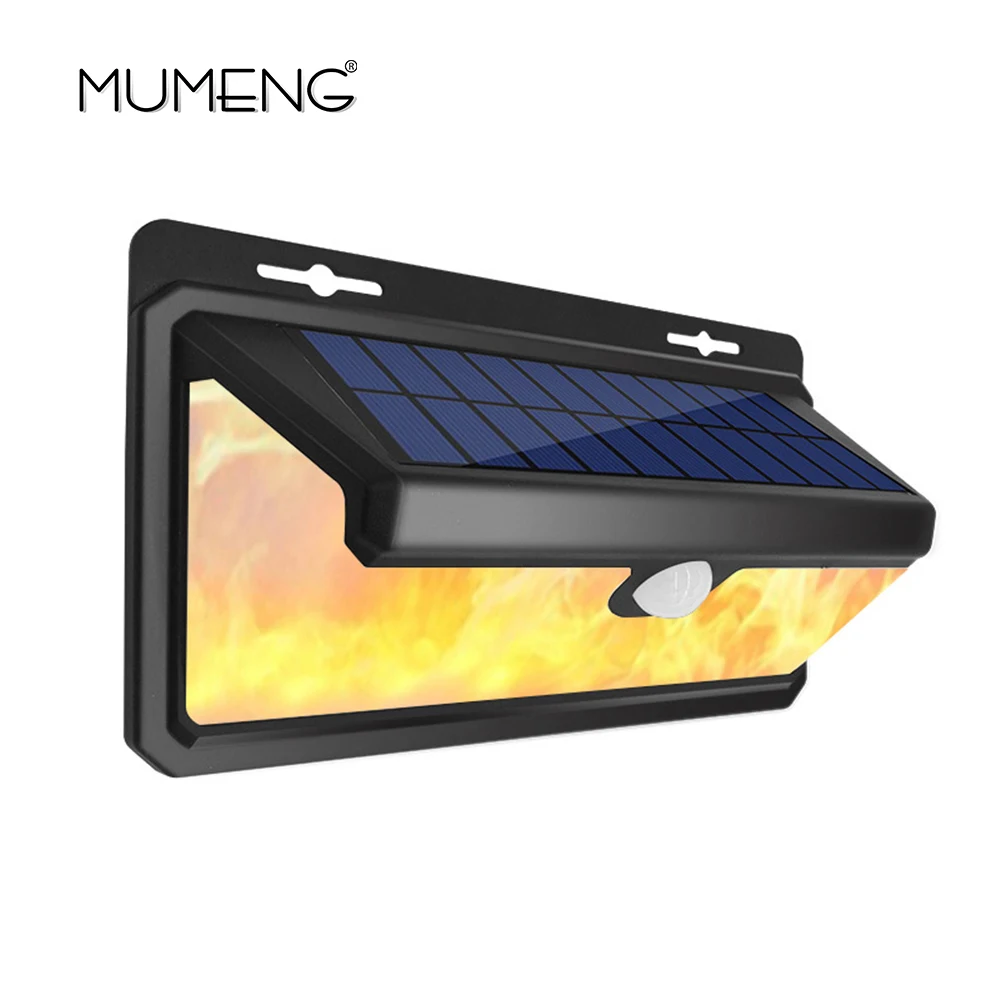 

IP65 Waterproof Solar Powered 158 LEDs Wall Mounted Lamp Motion Sensor Fire Model Yard Pathway Porch Garden Outdoor Light