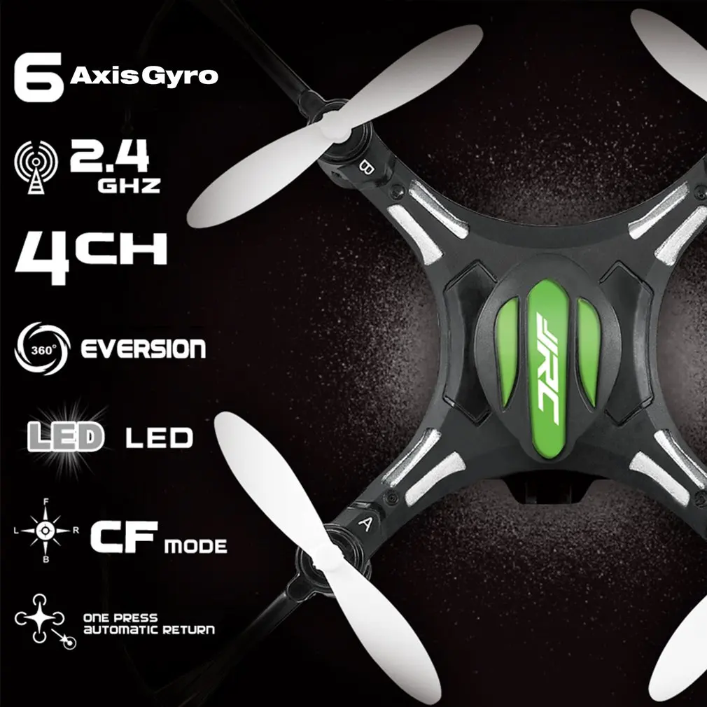 

JJR/C H8 Mini drone 2.4G 4CH 6-axis Gyro Headless Mode RC Drone 360 Degree Rollover One Key Return RTF RC Helicopter JJRC Hot