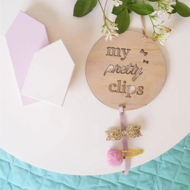 Estilo nórdico fotos de madera colgador de almacenamiento Clips para el cabello de bebé decoración de pared adorno mis bonitos Clips/familia VQW5682 Estilo nórdico fotos de madera colgador de almacenamiento Clips para el cabello de bebé decoración de pared adorno mis bonitos Clips/familia VQW5682