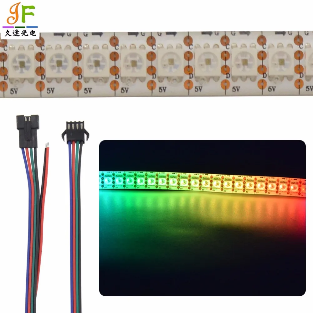 

1M High Quality APA102-C Addressable SK9822 144LEDS/M led strip IP65 IP67 5050 RGB 144pixels WHITE COLER DC5V DATA and CLOCK
