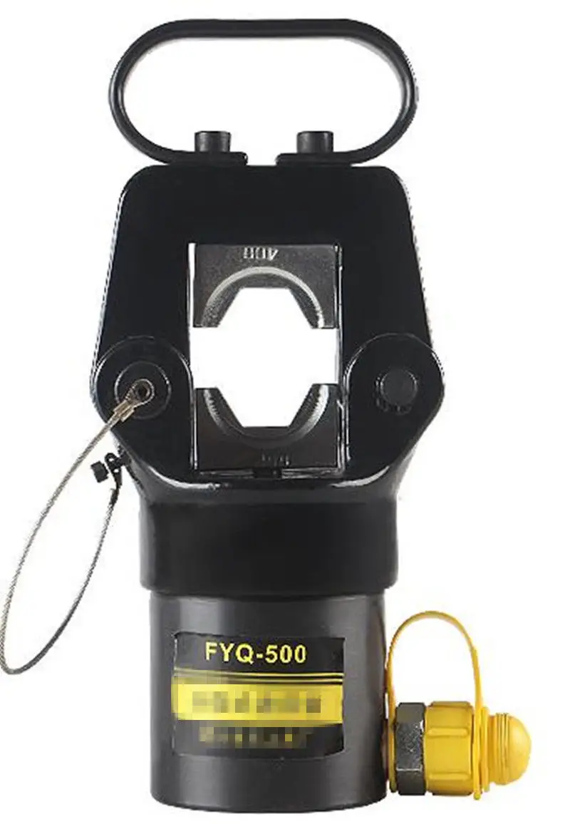FYQ 500 Split type hand hydraulic clamp with a set of dies and a CP