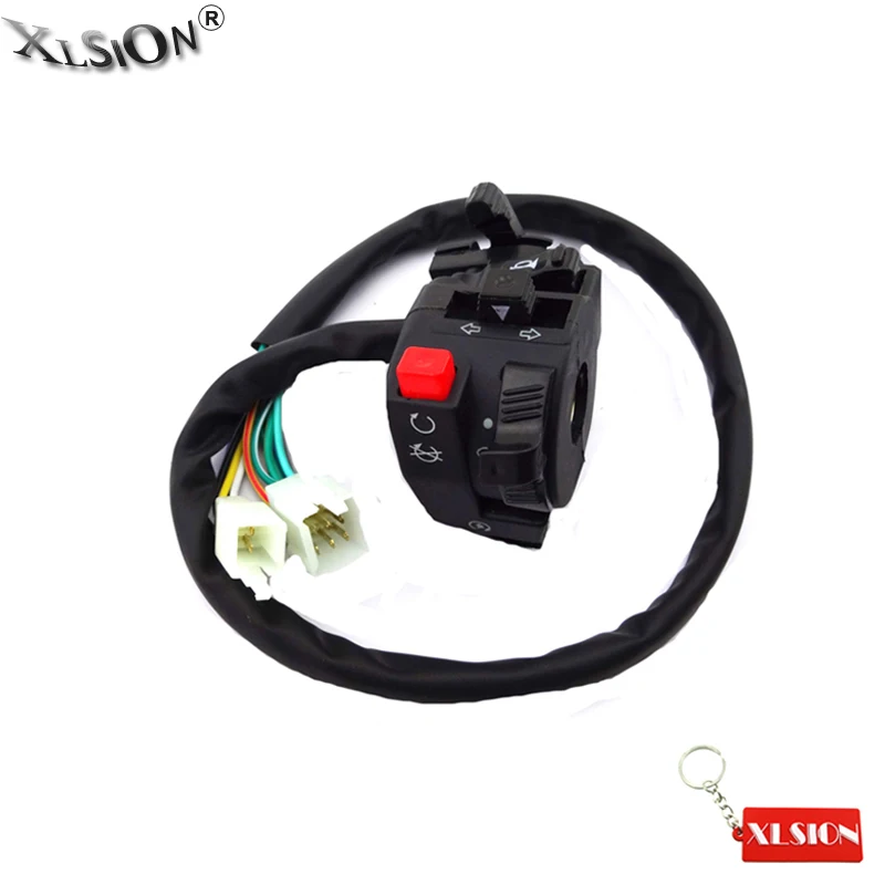 XLSION Aftermarket 12 Wire 5 функций с дроссельной ручкой переключатель цепи в сборе для 110cc