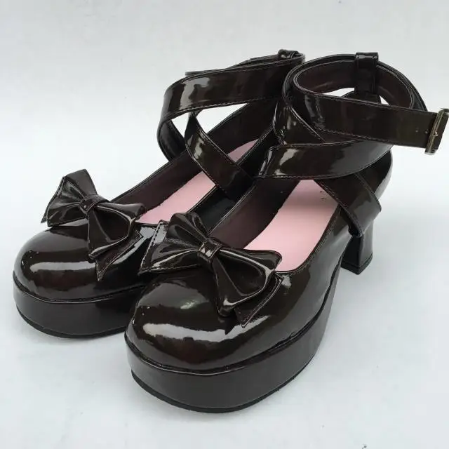 Gothic-Ankle-Cross-Belts-High-Heel-Pumps-Elegant-Single-Bow-Lolita-Princess-Heels-Shoes-6