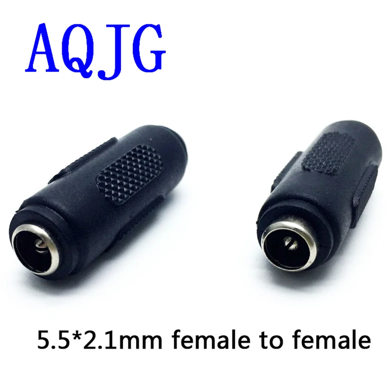 2pcs 5.5x2.1 mm DC Power Socket Connector female to female