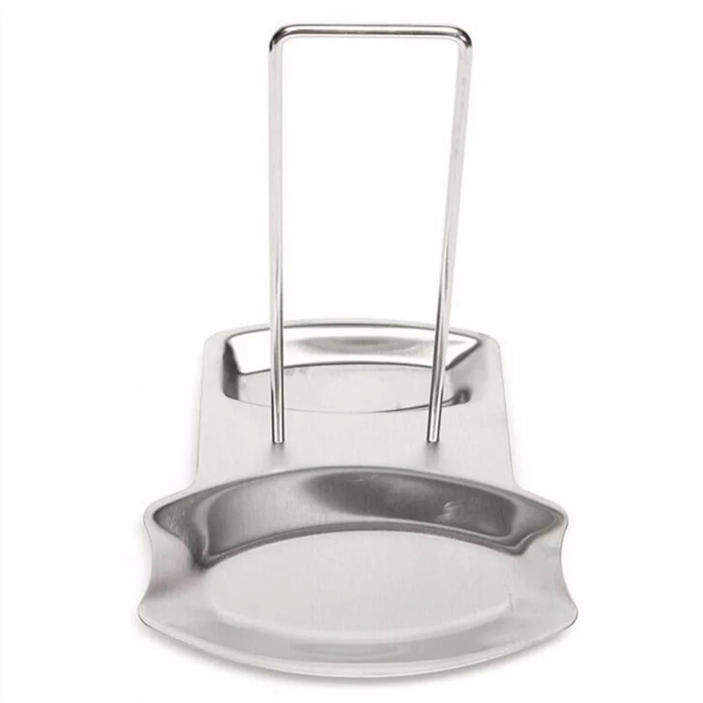 

Storage Shelf Stainless Steel Pan Pot Rack Cover Lid Stand Spoon Holder Durable Kitchen Tool BDF99
