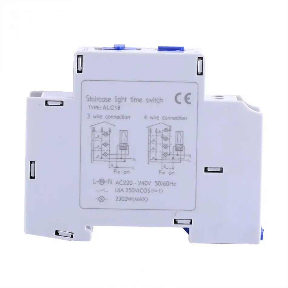 

ALC18 Din rail Staircase Lighting Timer Switch timer relay 220VAC 16A used for corridor lighting Mechanical Din Rail timer