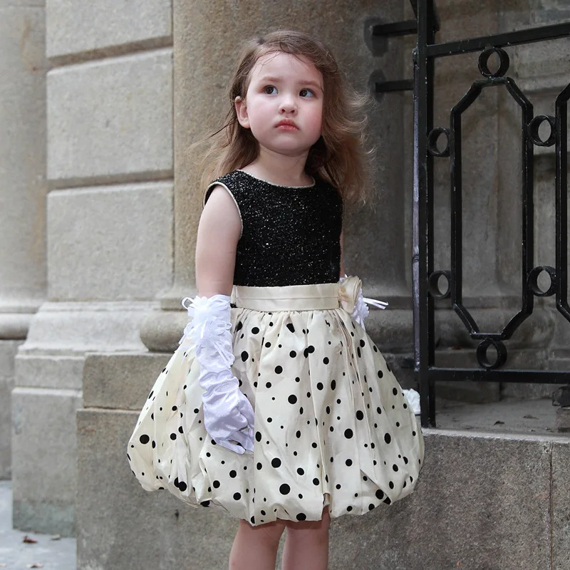 Baby Girl Dresses Black Wedding Princess Vestidos 2017 Fashion Baby