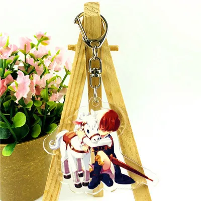 My Hero Academia Double Sided Clear Keychain Boku no Hero Academia Key Chain Hot Sale Anime Key Ring CE0511/5 - Цвет: p23