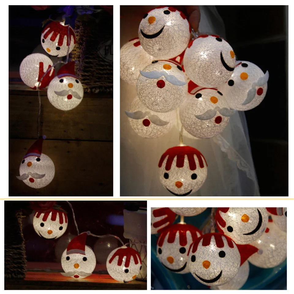 

holiday lighting snow man led Christmas decoration lights for backyard garden event party decor light 10 LED battery powered