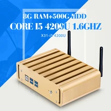 Мини-компьютер I5 4200U 8 г оперативной памяти 500 г HDD WIFI 6 * USB ультра тонкий клиент терминал виртуальный пк-станция