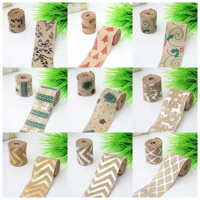 6cm diy christmas burlap jute burlap rolls hessian ribbon christmas decorations for home rustic vintage for - Burlap Ribbon Christmas Decor 6cm diy christmas burlap jute burlap rolls hessian ribbon christmas decorations for home rustic vintage for - Burlap Ribbon Christmas Decor