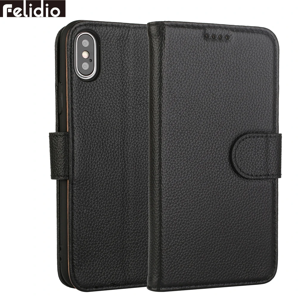 Wallet Leather Case for iPhone Xs Max Flip Cover Cell Phone Case for