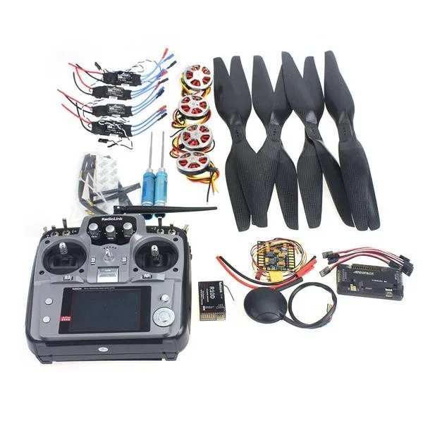 F05422-H 4-оси Складная стойка RC Quadcopter комплект APM2.8 полета Управление доска+ gps+ 750KV двигатель+ 15x5,5 пропеллер+ 30A ESC+ AT10 TX