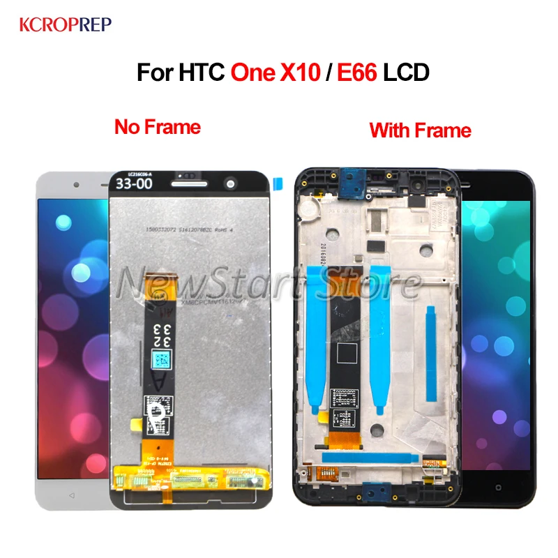 

5.5" For HTC One X10 LCD Display Touch Screen Digitizer Assembly For HTC X10 For HTC E66 lcd 100% Tested Replacement Accessory