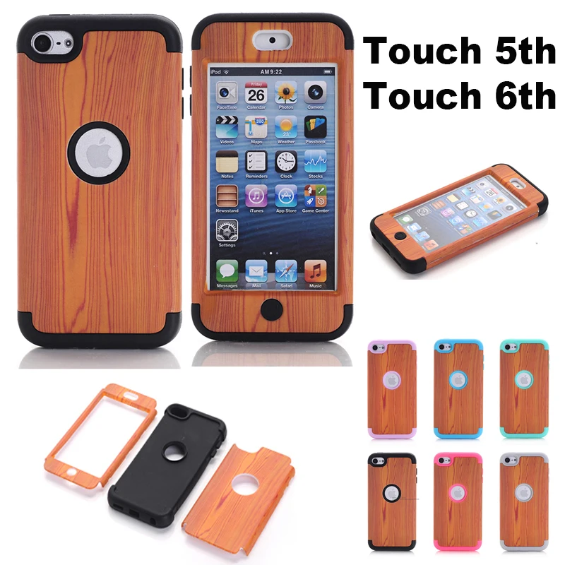 

LUCKBUY Brand New Style Multi Colors Impact Hard & Soft Silicone Hybrid Shockproof Case Cover For iPod Touch 5 6th Generation
