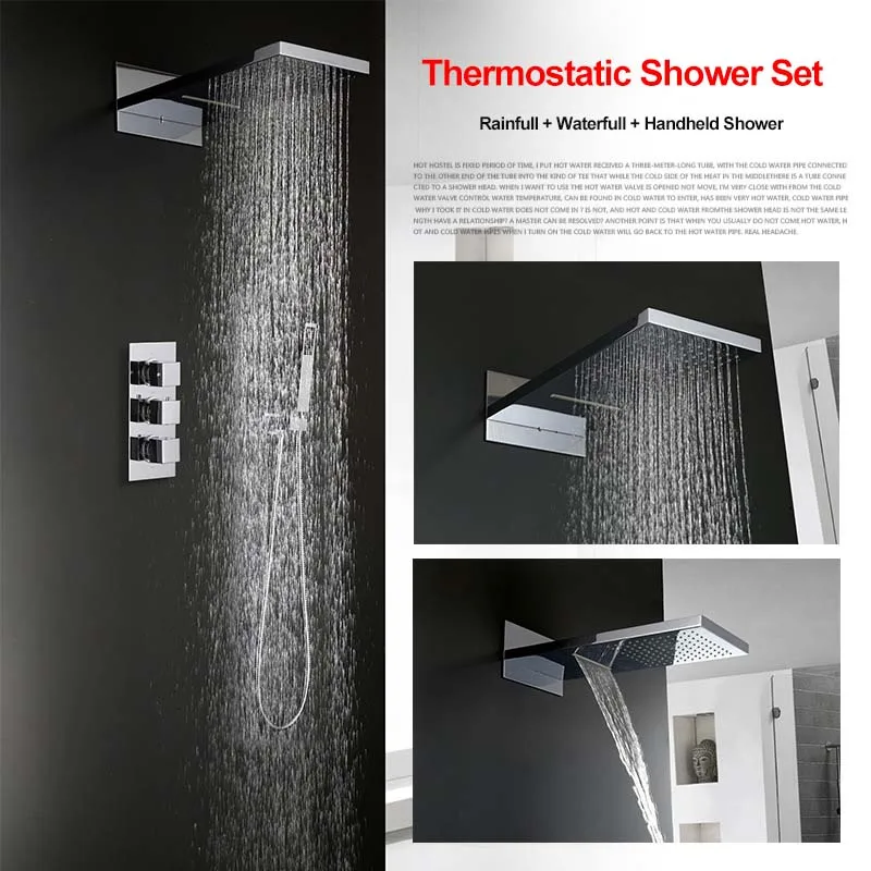 Хромированный смеситель для душа с термостатом 5 лет гарантии|thermostatic shower mixer|shower