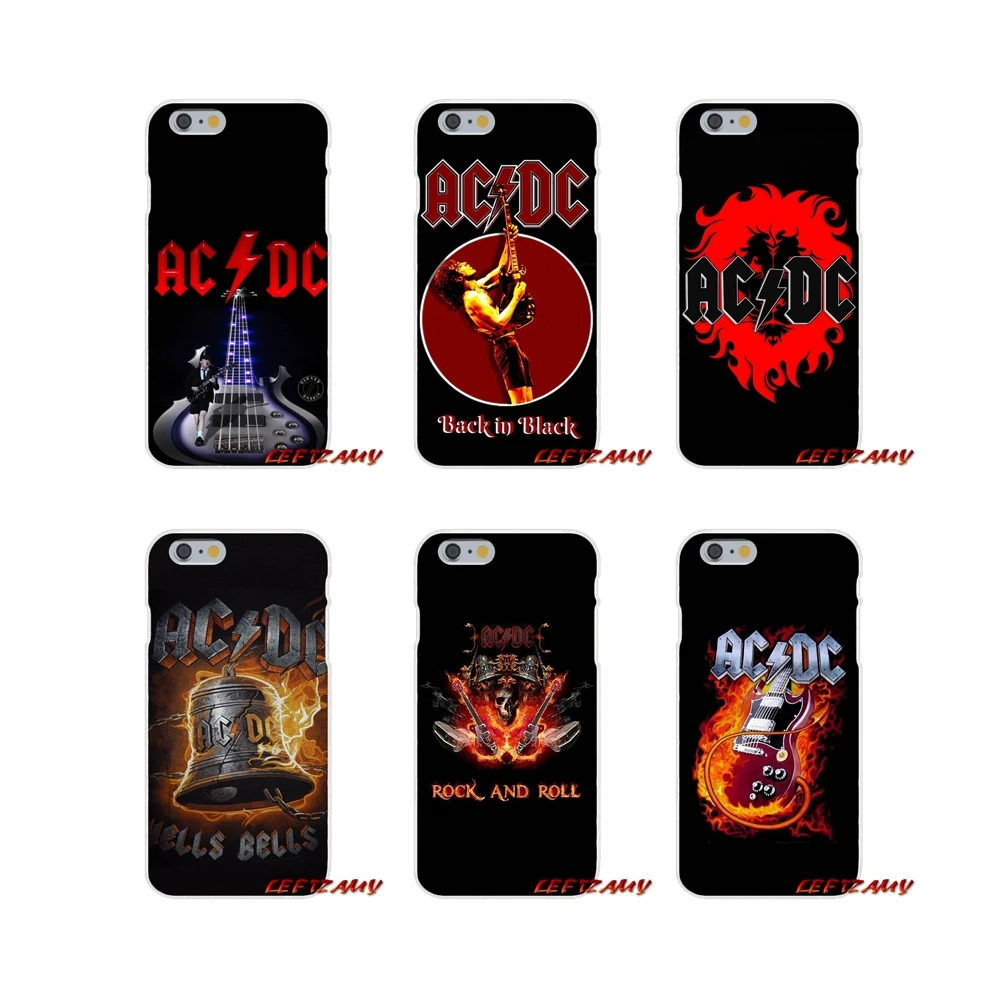 

For Xiaomi Redmi Note 6A MI8 Pro S2 A2 Lite Se MIx Max 2 3 F1 For Oneplus 3 6T Soft Transparent Bag Case ac dc acdc poster music